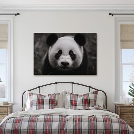 WANDBILD NIEDLICHER PANDA IN DER NATUR - BILDER TIERE - BILDER