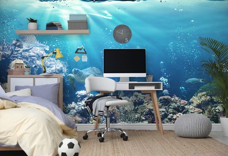 SAMOLEPÍCÍ TAPETA TROPICKÉ RYBKY - SAMOLEPÍCÍ TAPETY - TAPETY