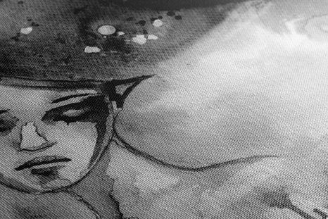 OBRAZ MĚSÍČNÍ VÍLA V ČERNOBÍLÉM PROVEDENÍ - ČERNOBÍLÉ OBRAZY - OBRAZY