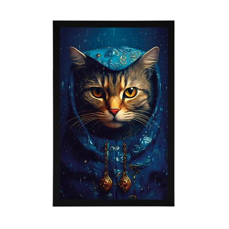 PLAKÁT MODRO-ZLATÁ KOČKA - VLÁDCI ŽIVOČIŠNÉ ŘÍŠE - PLAKÁTY