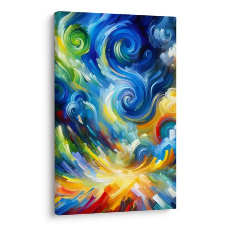 OBRAZ ABSTRAKTNÍ VÍŘENÍ BAREV - ABSTRAKTNÍ OBRAZY - OBRAZY