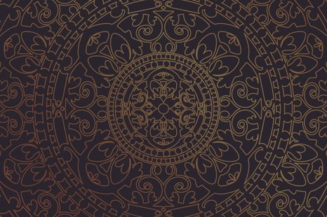 SAMOLEPÍCÍ TAPETA ORIENTÁLNÍ ZLATÝ ORNAMENT - SAMOLEPÍCÍ TAPETY - TAPETY