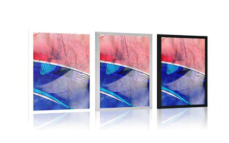 PLAGÁT ABSTRAKCIA TVAROV - ABSTRAKTNÉ A VZOROVANÉ - PLAGÁTY