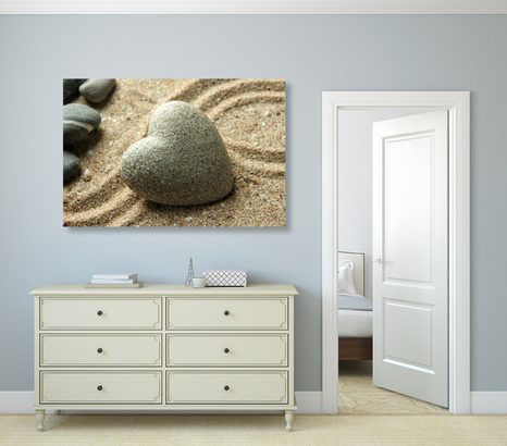 OBRAZ KAMENNÉ SRDCE - OBRAZY FENG SHUI - OBRAZY