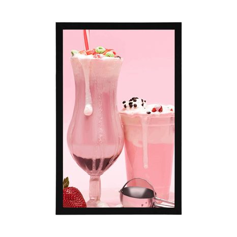 POSTER ROSA MILKSHAKE - MIT KÜCHENMOTIV - POSTER