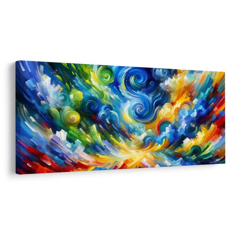 OBRAZ DYNAMICKÉ BAREVNÉ PROUDY - ABSTRAKTNÍ OBRAZY - OBRAZY