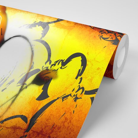 CARTA DA PARATI – FIORE ETNICO - CARTA DA PARATI ASTRATTI - CARTA DA PARATI