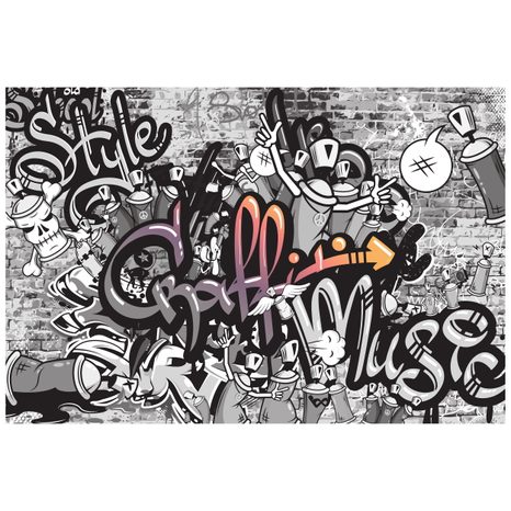 SAMOLEPÍCÍ TAPETA MODERNÍ GRAFFITI UMĚNÍ - SAMOLEPÍCÍ TAPETY - TAPETY