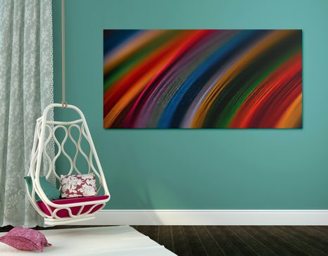 OBRAZ DETAIL FAREBNÉHO MATERIÁLU - ABSTRAKTNÉ OBRAZY - OBRAZY