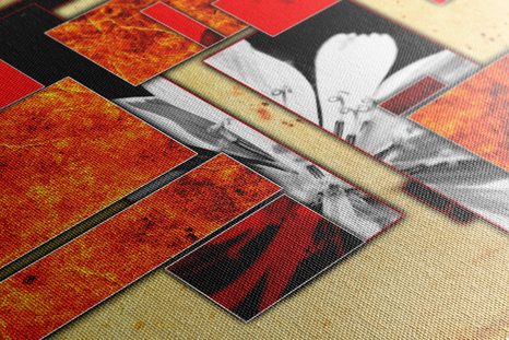 KÉP ABZSTRAKCIÓ NARANCSSÁRGA KIVITELBEN - ABSZTRAKT KÉPEK - KÉPEK