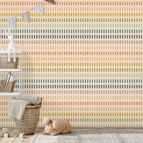 FOTÓTAPÉTA SZÍNES MINIMALISTA CSÍKOK - MINTÁS TAPÉTÁK - TAPÉTÁK