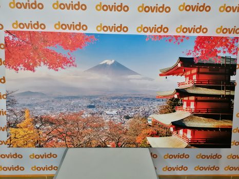 КАРТИНА НА ПЛАТНО – ЕСЕН В ЯПОНИЯ - ГРАДСКИ КАРТИНИ - КАРТИНИ