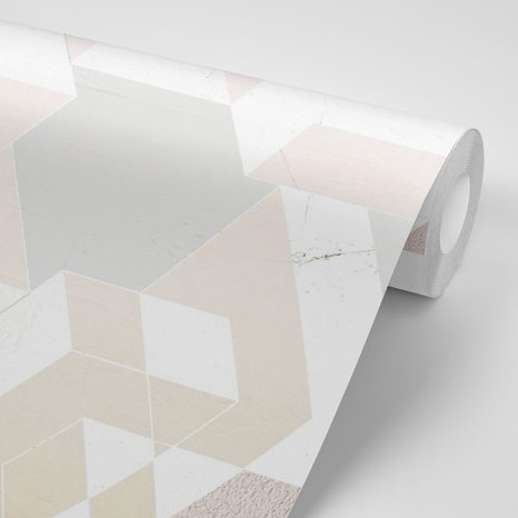 SAMOLJEPLJIVA TAPETA PASTELNA GEOMETRIJSKA SLAGALICA - SAMOLJEPLJIVE TAPETE - TAPETE