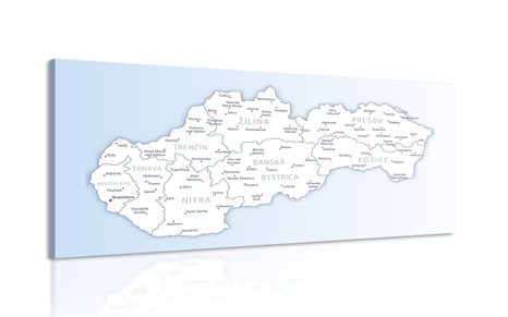 OBRAZ MAPA SLOVENSKA - OBRAZY MAPY - OBRAZY