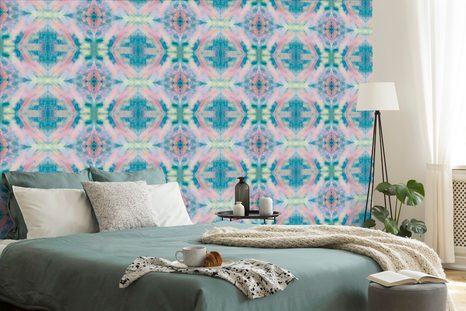 TAPETA BAREVNÁ ABSTRAKCE VZORŮ - VZOROVANÉ TAPETY - TAPETY