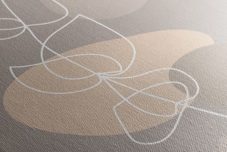 OBRAZ MINIMALISTICKÝ LIST NO1 - OBRAZY ABSTRAKTNÉ TVARY - OBRAZY