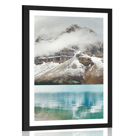 POSTER WITH MOUNT LAKE NEAR A MAGNIFICENT MOUNTAIN - NATURE - POSTERS