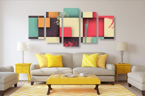 TABLOU 5-PIESE TEXTURĂ ABSTRACTĂ - TABLOURI ABSTRACTE - TABLOURI