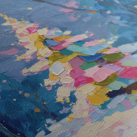 OBRAZ VÁNOČNÍ STROM V ZIMNÍ KRAJINĚ - VÁNOČNÍ A ZIMNÍ OBRAZY - OBRAZY