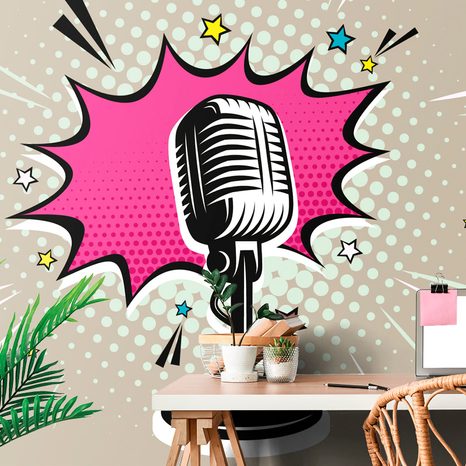 CARTA DA PARATI – STELLA DEL PALCO - CARTA DA PARATI POP ART - CARTA DA PARATI