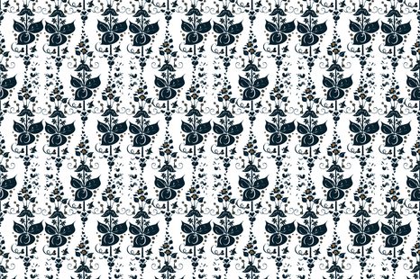 ÖNTAPADÓ TAPÉTA TAVASZI MINTA FEKETE KIVITELBEN - ÖNTAPADÓ TAPÉTÁK - TAPÉTÁK