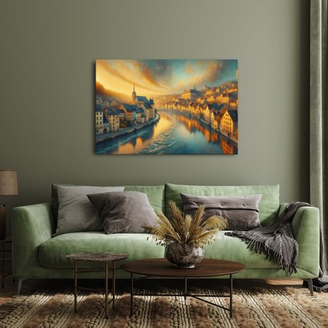 OBRAZ MĚSTO V RANNÍM SVITU - OBRAZY MĚSTA - OBRAZY