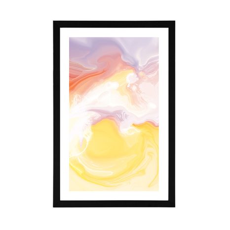 POSTER MIT PASSEPARTOUT ZUSAMMENSPIEL DER PASTELLFARBEN - MOTIVE AUS UNSERER WERKSTATT - POSTER