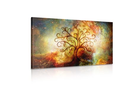 KÉP ÉLETFA BOLYGÓ ABSZTRAKT ELEMEKKEL - ÉLETFÁK KÉPEK - KÉPEK