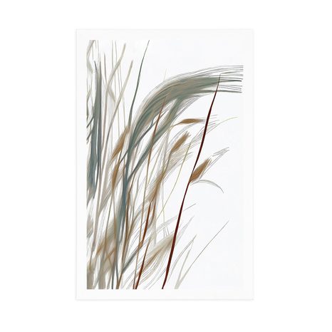 PLAKÁT MINIMALISTICKÁ STÉBLA TRÁVY - STROMY A LISTY - PLAKÁTY
