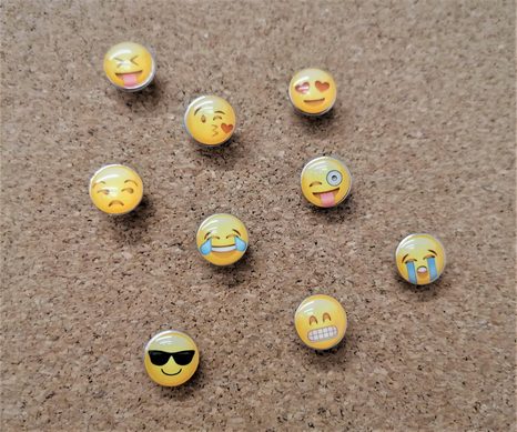 EMOTICON MIX PUNTINE DA DISEGNO (10 PZ ) - PUNTINE - STAMPE E QUADRI