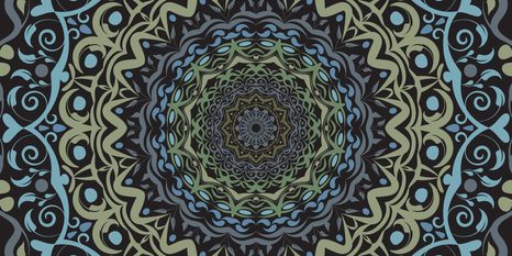 SLIKA ABSTRAKTNA MANDALA V VINTAGE STILU - SLIKE FENG SHUI - SLIKE