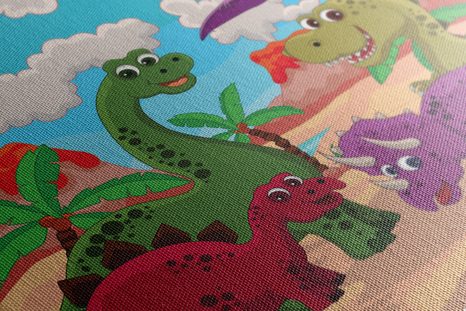 OBRAZ SVET DINOSAUROV - DETSKÉ OBRAZY - OBRAZY