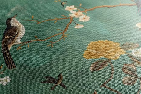 OBRAZ VINTAGE VTÁKY NA KONÁROCH - OBRAZY VTÁKY - OBRAZY