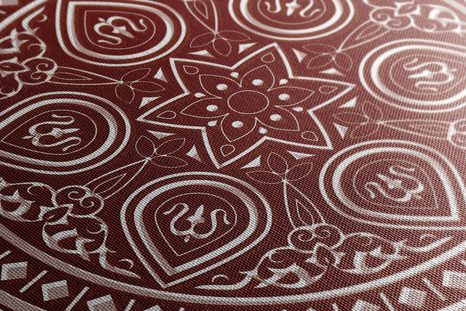 TABLOU MANDALA ETNICĂ FINĂ ÎN DESIGN VIȘINIU - TABLOURI FENG SHUI - TABLOURI