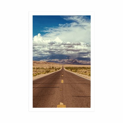 PLAKÁT CESTA V POUŠTI - PŘÍRODA - PLAKÁTY