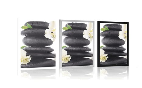 POSTER ZEN STONES AND SEA SALT - FENG SHUI - POSTERS
