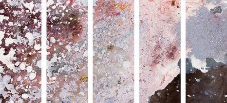 TABLOU 5-PIESE ABSTRACȚIA ÎN TONURI FINE - TABLOURI ABSTRACTE - TABLOURI