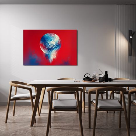 WANDBILD ABSTRAKTE KUGEL IN DEN WOLKEN - WANDBILDER UNTERWASSERWELT - BILDER