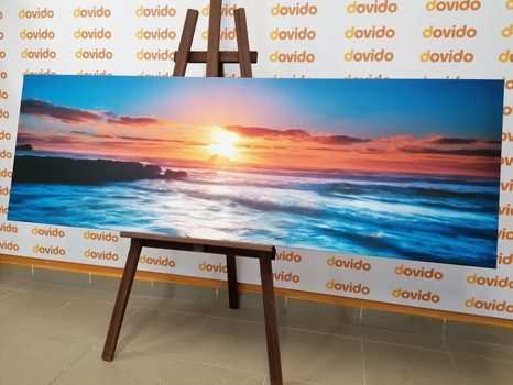 WANDBILD ROMANTISCHER SONNENUNTERGANG - BILDER VON NATUR UND LANDSCHAFT - BILDER