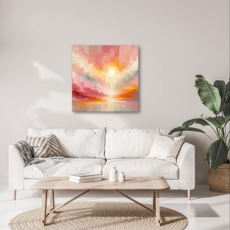 OBRAZ ZLATÉ RÁNO V BARVÁCH - OBRAZY VÝCHOD A ZÁPAD SLUNCE - OBRAZY