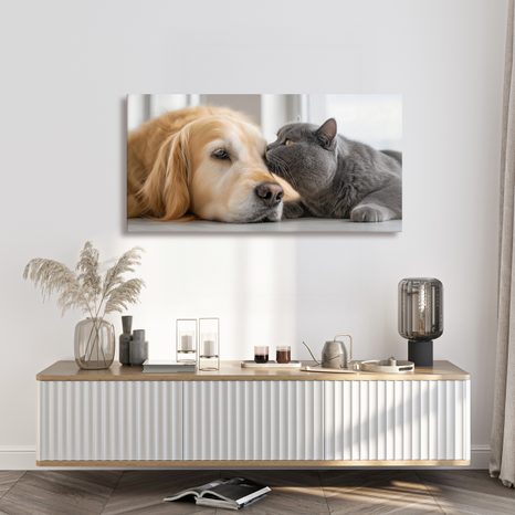 OBRAZ HARMONIE DOMÁCÍCH MAZLÍČKŮ - OBRAZY ZVÍŘAT - OBRAZY