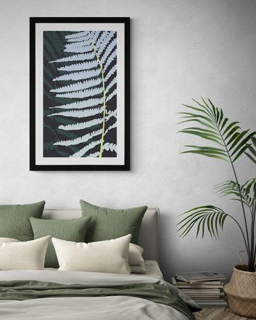 POSTER – FELCE DECORATIVA CON PASSEPARTOUT - MOTIVI DALLA NOSTRA OFFICINA - POSTER