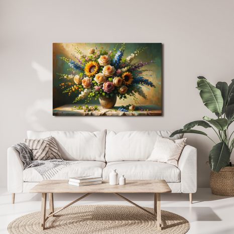 OBRAZ ROMANTICKÁ KYTICE KVĚTIN - OBRAZY KVĚTŮ - OBRAZY