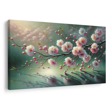 OBRAZ RŮŽOVÉ KVĚTY V ODPOLEDNÍM SVĚTLE - OBRAZY KVĚTŮ - OBRAZY