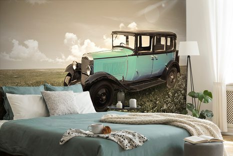 FOTOTAPETA RETRO AUTO - VINTAGE A RETRO TAPETY - TAPETY