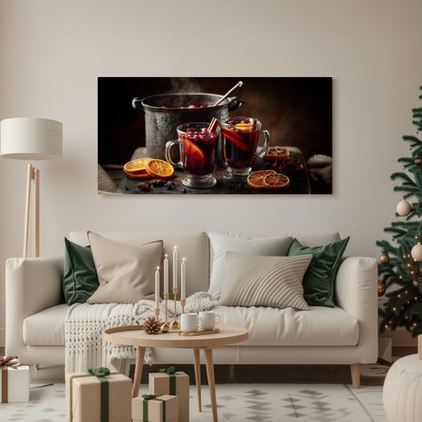 OBRAZ ZIMNÍ POHODA SE SVAŘÁKEM - VÁNOČNÍ A ZIMNÍ OBRAZY - OBRAZY