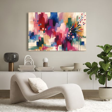 OBRAZ PESTROBAREVNÁ ABSTRAKCE - ABSTRAKTNÍ OBRAZY - OBRAZY