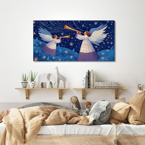OBRAZ SVÁTEČNÍ ANDĚLSKÁ MELODIE - VÁNOČNÍ A ZIMNÍ OBRAZY - OBRAZY