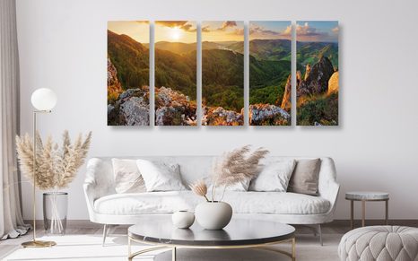 5-DIJELNA SLIKA STIJENE VRŠATKÉ BRADLÁ U SLOVAČKOJ - SLIKE PRIRODE I KRAJOLIKA - SLIKE