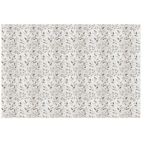 SAMOLEPÍCÍ TAPETA JEMNÉ OLIVOVÉ LÍSTKY NA ŠEDÉ - TAPETY LISTY - TAPETY